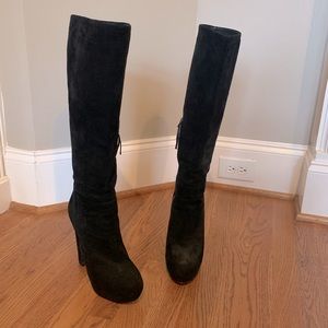 Black Miu Miu Calzature Donna suede boots